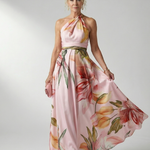 Amiel | Lekka sukienka maxi w kwiaty