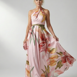 Amiel | Lekka sukienka maxi w kwiaty