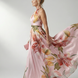 Amiel | Lekka sukienka maxi w kwiaty