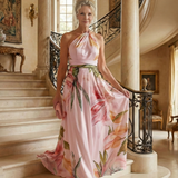 Amiel | Lekka sukienka maxi w kwiaty