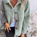Stylowa kurtka teddy damska
