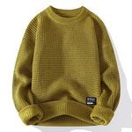 Eric – Premium męski sweter Lyon z miodową strukturą dla elegancji i komfortu
