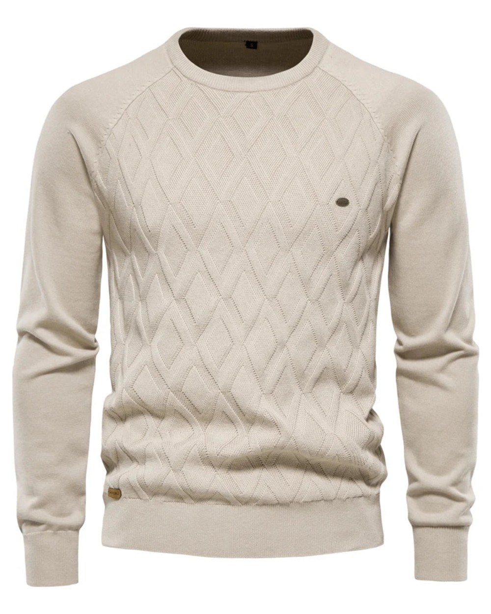 Męski sweter w kratkę
