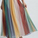 Serene | Sukienka maxi w jasne paski