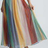 Serene | Sukienka maxi w jasne paski