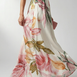 Amiel | Lekka sukienka maxi w kwiaty