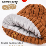 Zimowy elegancki zestaw czapka-szal-rękawiczki