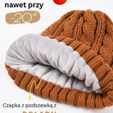 Zimowy elegancki zestaw czapka-szal-rękawiczki