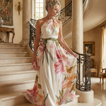 Amiel | Lekka sukienka maxi w kwiaty