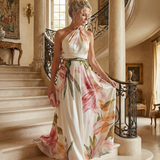 Amiel | Lekka sukienka maxi w kwiaty