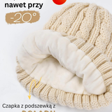 Zimowy elegancki zestaw czapka-szal-rękawiczki