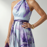 Amiel | Lekka sukienka maxi w kwiaty