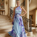 Amiel | Lekka sukienka maxi w kwiaty