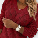 Agnes | Sweter z dekoltem w serek
