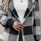 Alberte | Bluza z kapturem w kratkę