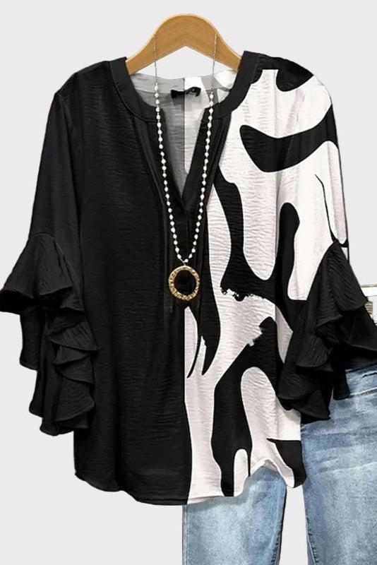 Amalie | Bluzka w stylu abstrakcyjnym