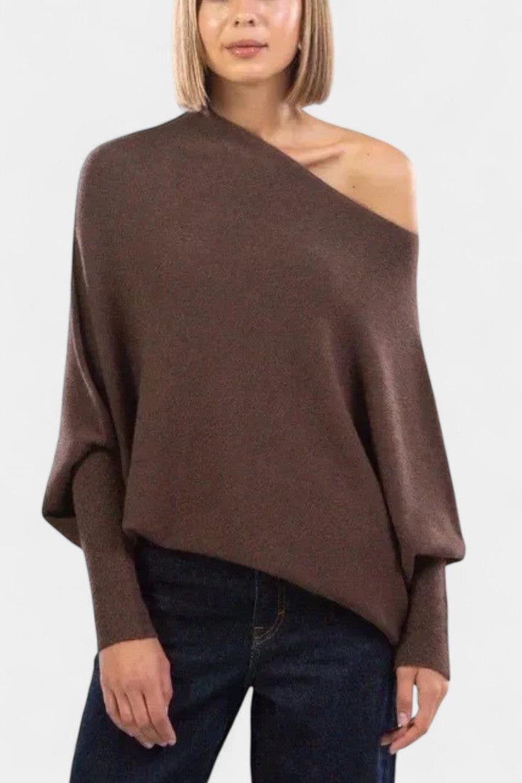 Andrea | Sweter z odkrytymi ramionami