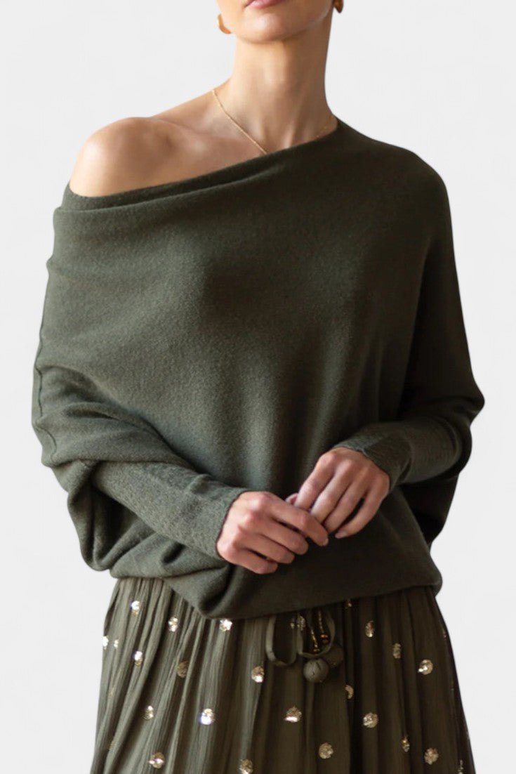 Andrea | Sweter z odkrytymi ramionami