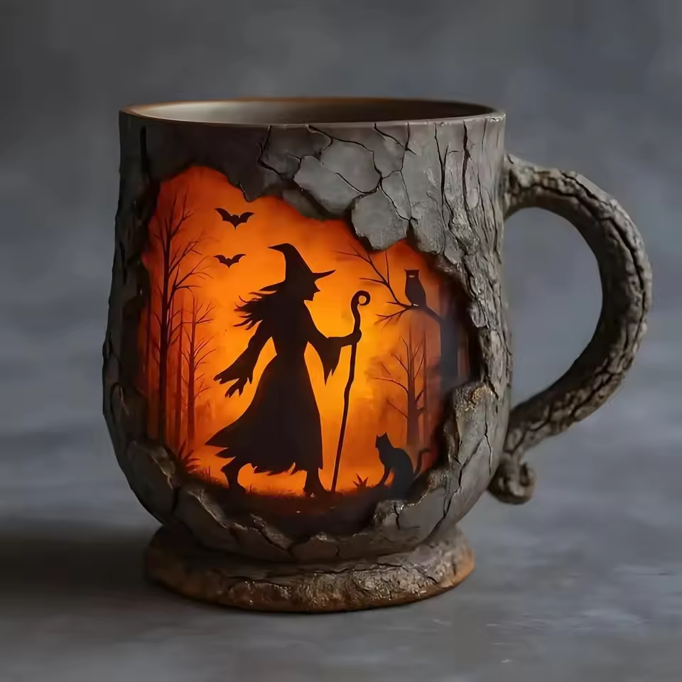 Artystyczny kubek 3D „Halloween – Czarownica”