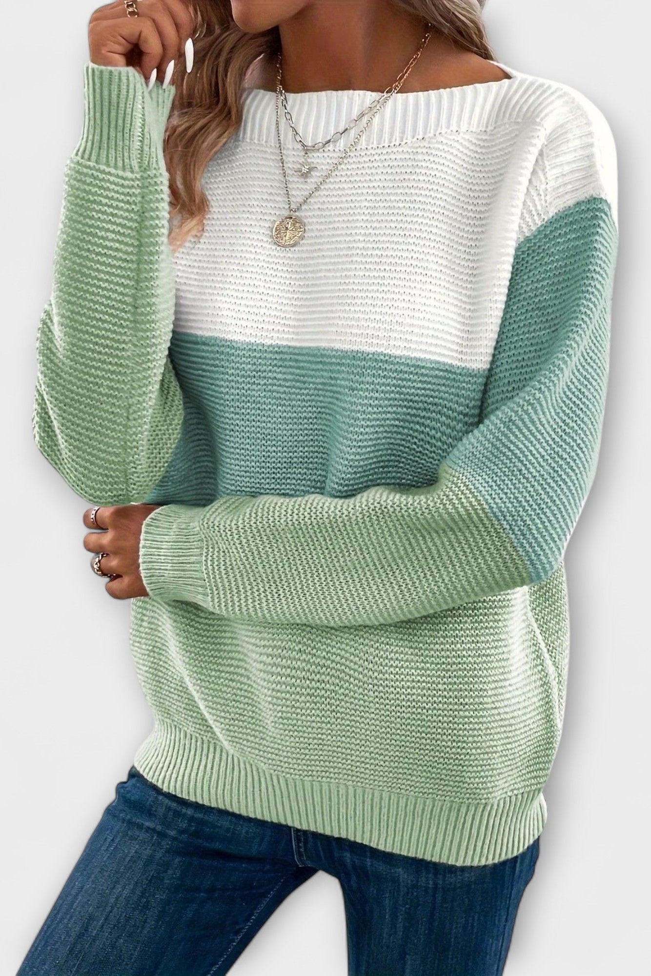 Clara | Sweter patchworkowy