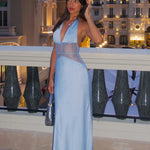 Sukienka maxi Elara Satin Lace