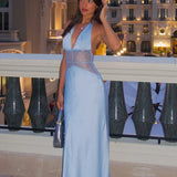 Sukienka maxi Elara Satin Lace
