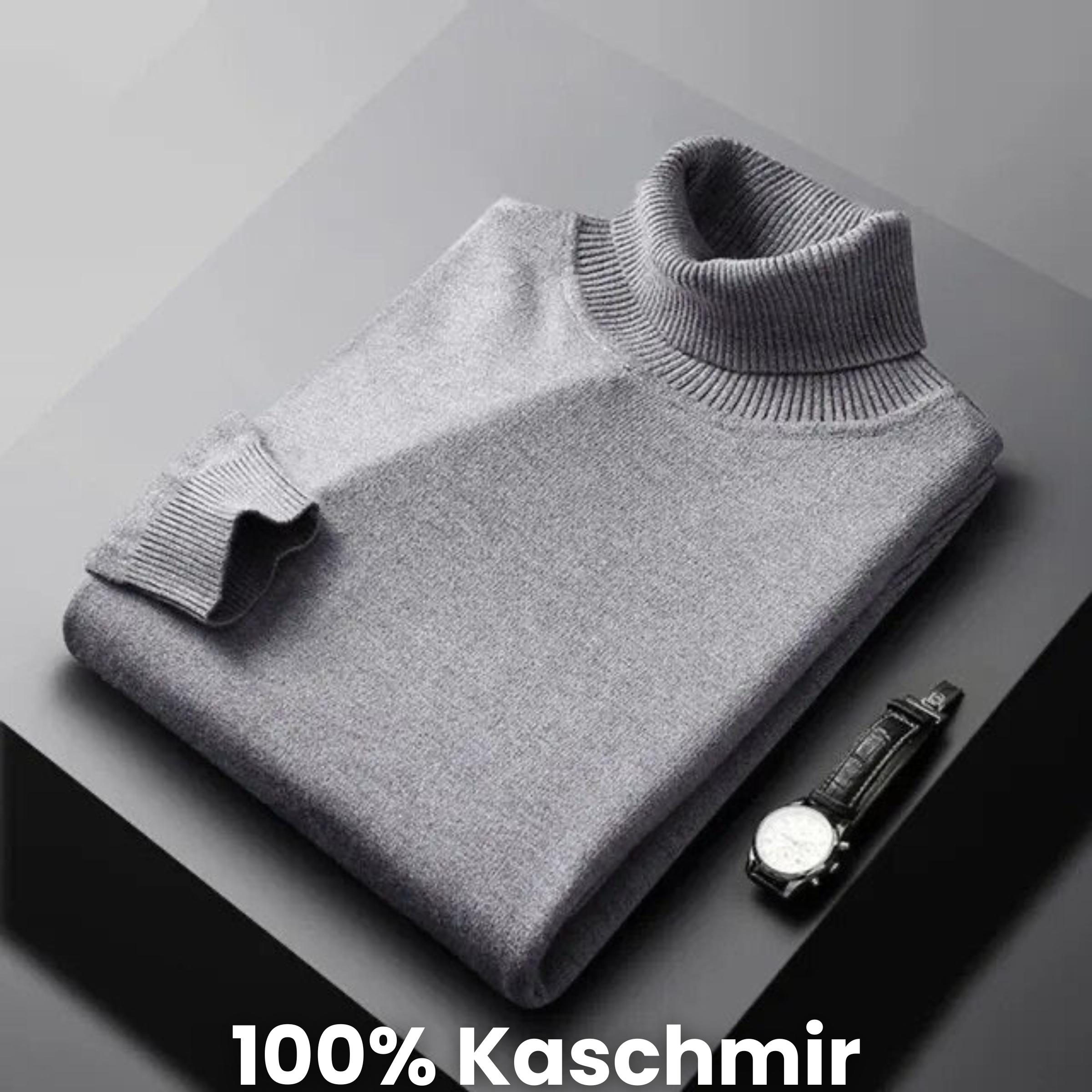 Sierpień | kaszmirowy sweter z golfem