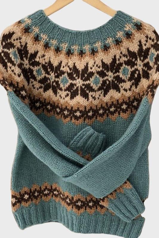 Freja | Sweter w stylu retro