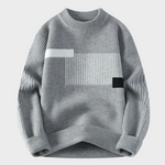 Sweter z Geometrycznym Blokiem Kolorów