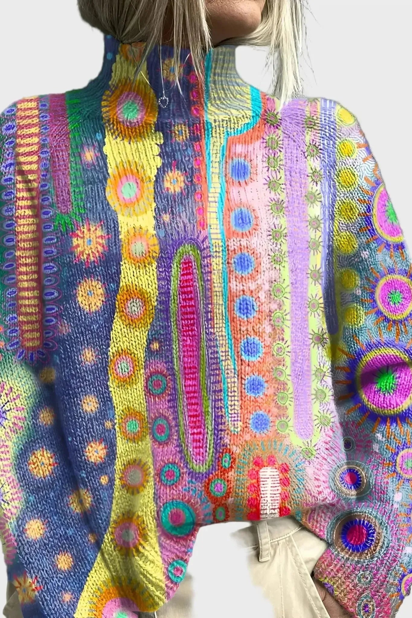 Gitte | Sweter z dzianiny