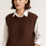 Inger | Sweter bez rękawów