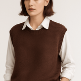 Inger | Sweter bez rękawów