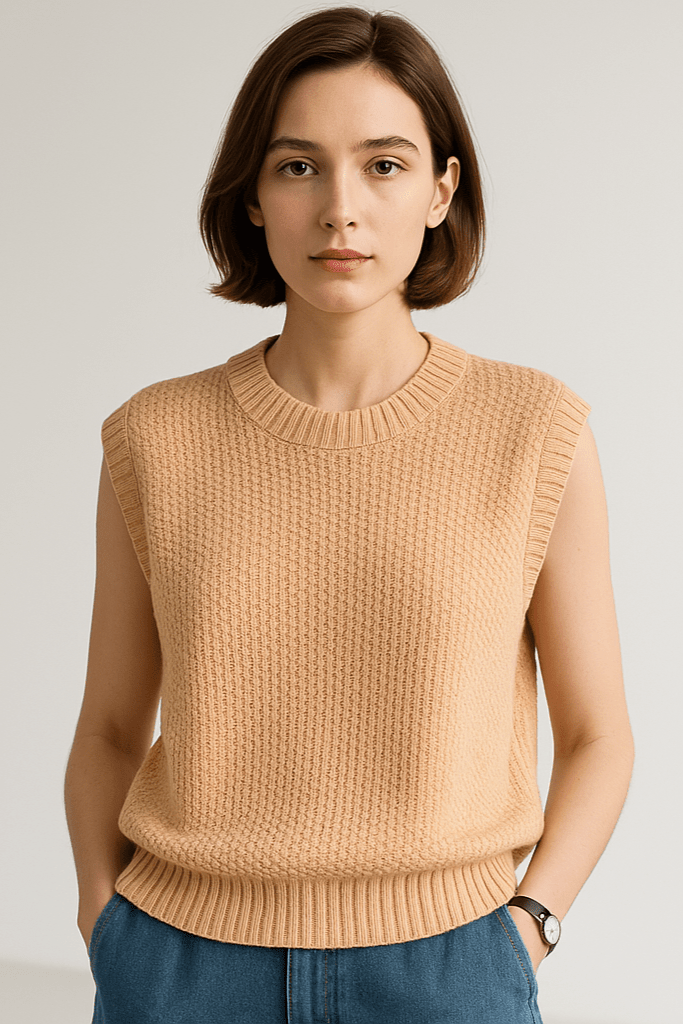 Inger | Sweter bez rękawów