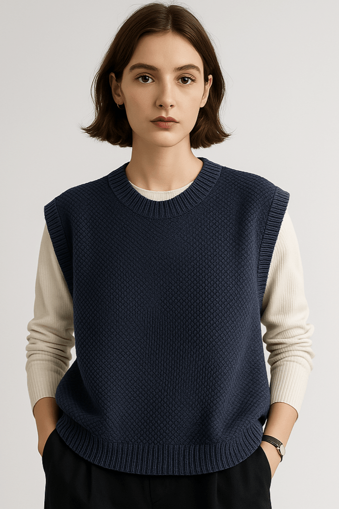 Inger | Sweter bez rękawów