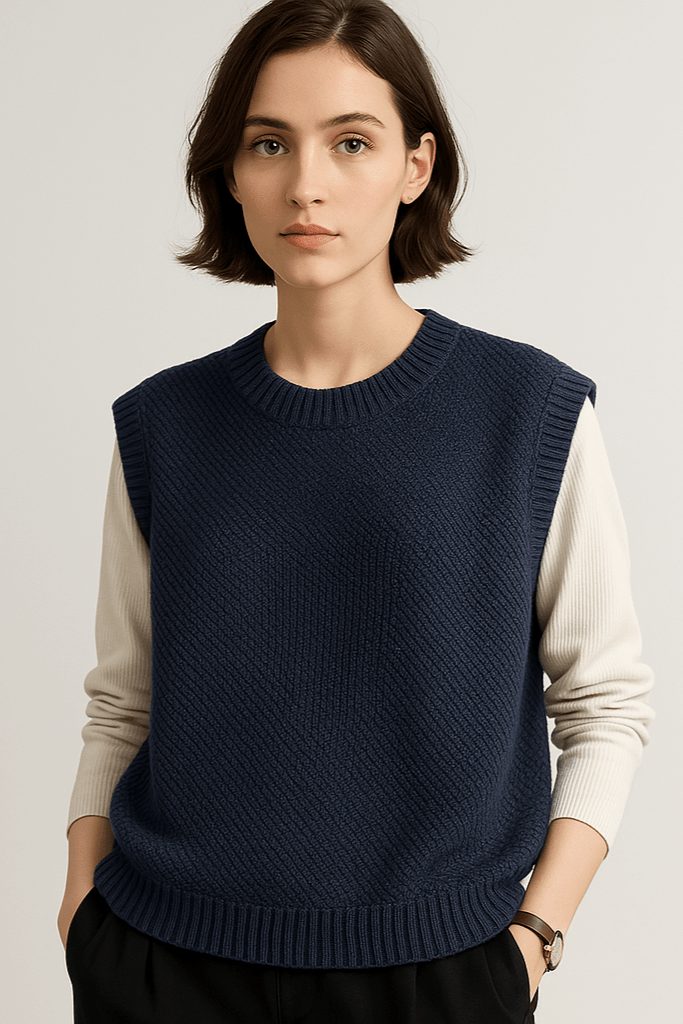 Inger | Sweter bez rękawów