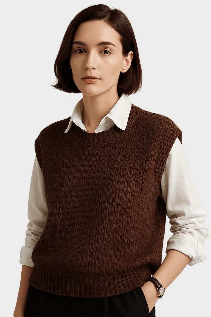 Inger | Sweter bez rękawów