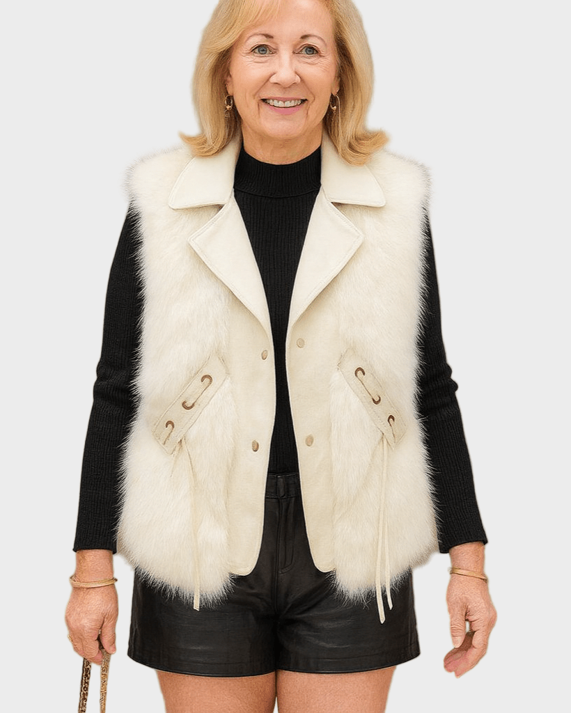 Katrine | Elegancka skórzana kamizelka