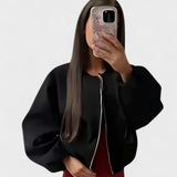 Katrine™ | Krótka kurtka bomberka