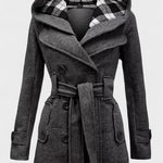 Leona™ | Elegancki płaszcz z podwójnym rzędem guzików