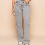 Aitana | Szare jeansy bootcut – swobodna elegancja