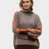Marie | Sweter z wełny z wysokim kołnierzem