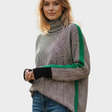 Marie | Sweter z wełny z wysokim kołnierzem