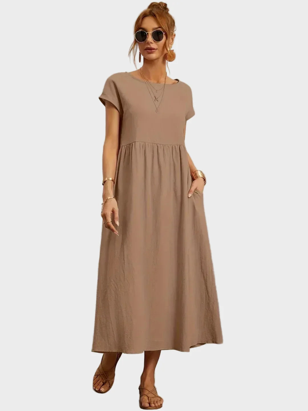 Gabrielle™ — Midi sukienka w eleganckim, ponadczasowym stylu