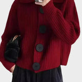 Mille | Czerwony sweter rozpinany