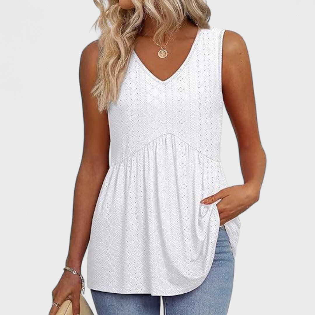 Elenor - Elegancki Casualowy Top na Co Dzień