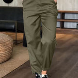 Elvirah | CASUAL BLAZERBROEK met Hoge Taille en Straight Fit