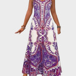 Klára - Eleganckie letnie maxi sukienki bez rękawów