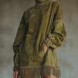 Tia | Sukienka suede