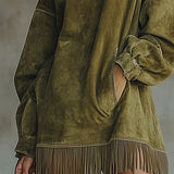 Tia | Sukienka suede