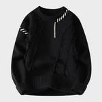Premium Sweter z Żebrowanym Wykończeniem